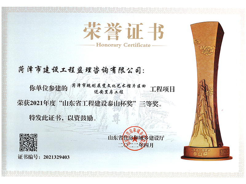 菏澤市規(guī)劃展覽文化藝術(shù)館片區(qū)回遷安置房工程